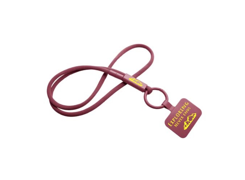 Lanyard con supporto per telefono e tubetto in plastica riciclata Tubyard FullGadgets.com