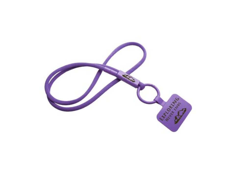 Lanyard con supporto per telefono e tubetto in plastica riciclata Tubyard FullGadgets.com