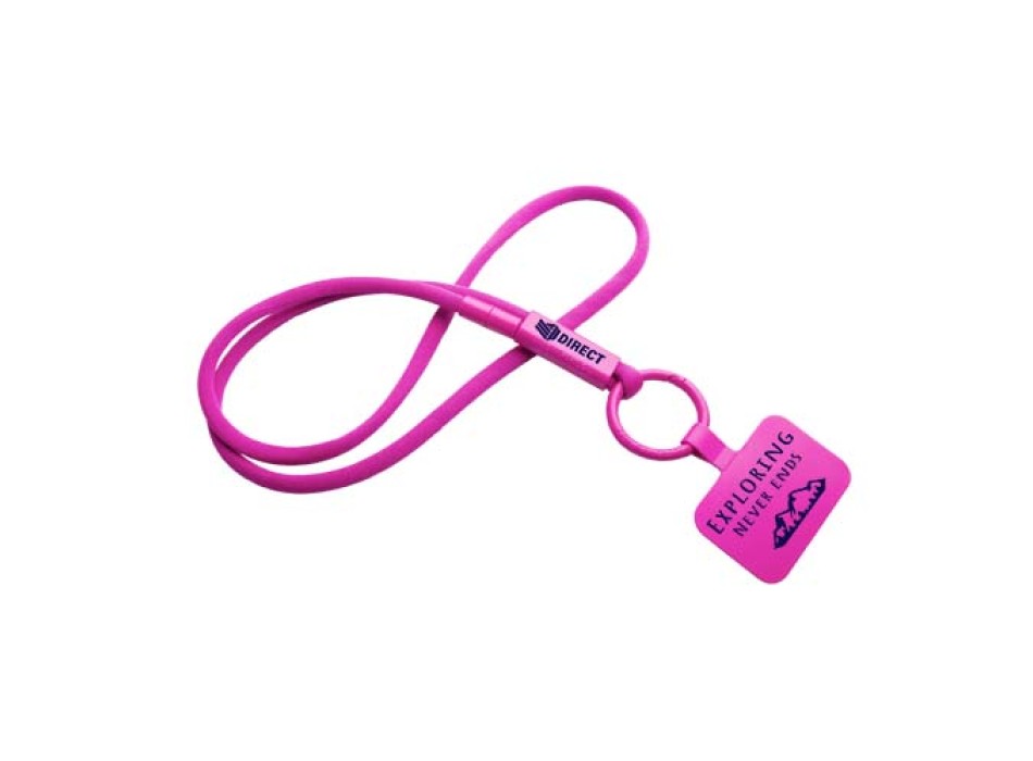 Lanyard con supporto per telefono e tubetto in plastica riciclata Tubyard FullGadgets.com