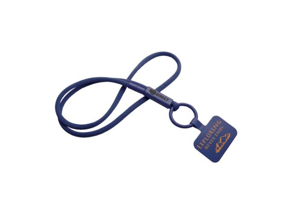 Lanyard con supporto per telefono e tubetto in plastica riciclata Tubyard FullGadgets.com