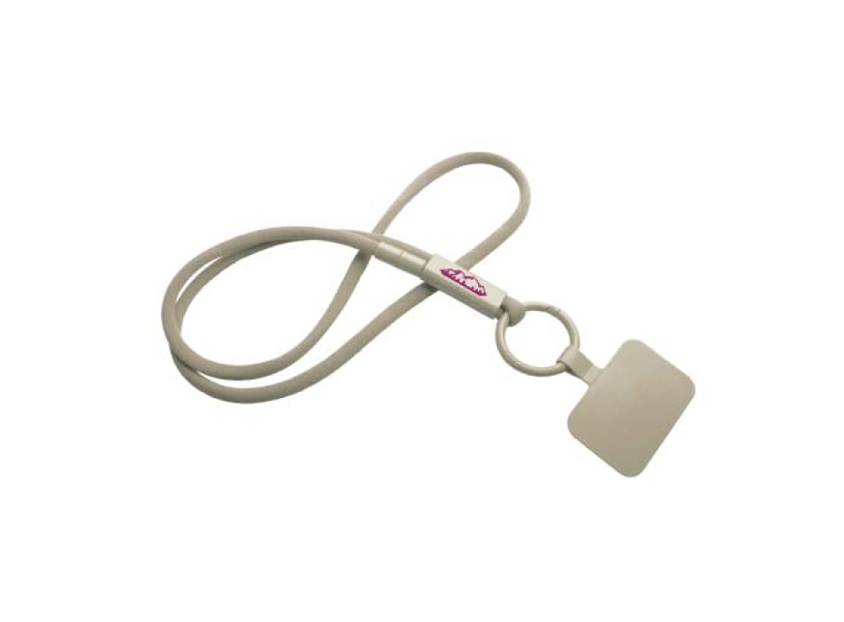 Lanyard con supporto per telefono e tubetto in plastica riciclata Tubyard FullGadgets.com