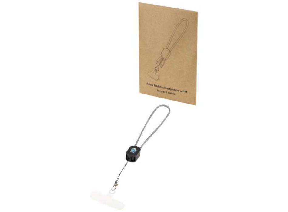 Lanyard da polso riciclato RCS con cavo di ricarica Type-C da 20 W integrato Arich FullGadgets.com
