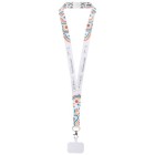 Lanyard in PET riciclato con stampa a sublimazione, supporto per il telefono e meccanismo di sicurezza Addie FullGadgets.com