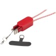 Lanyard per smartphone in plastica riciclata con cavo integrato 5-in-1 da 27 W Anser FullGadgets.com