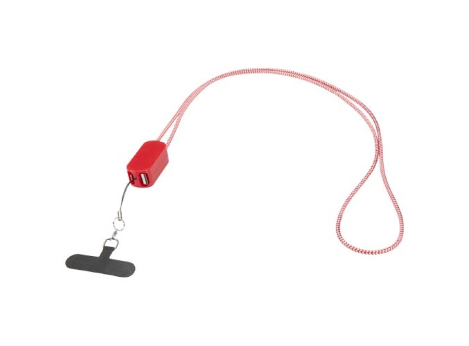Lanyard per smartphone in plastica riciclata con cavo integrato 5-in-1 da 27 W Anser FullGadgets.com
