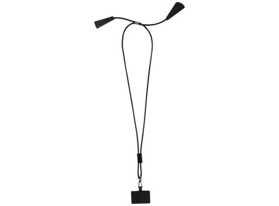 Lanyard per smartphone in plastica riciclata con cavo integrato per la sincronizzazione dati e la ricarica rapida 5 in 1 da 100 W Funi FullGadgets.com