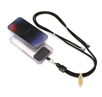 Lanyard regolabile porta telefono CarryLoop in rPET RCS FullGadgets.com