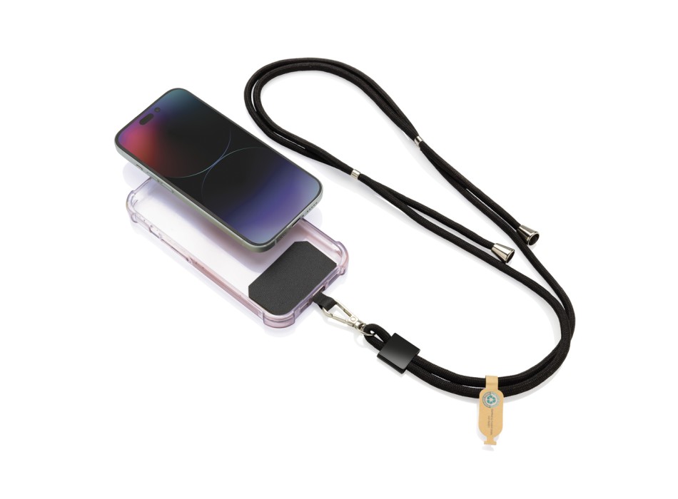 Lanyard regolabile porta telefono CarryLoop in rPET RCS FullGadgets.com