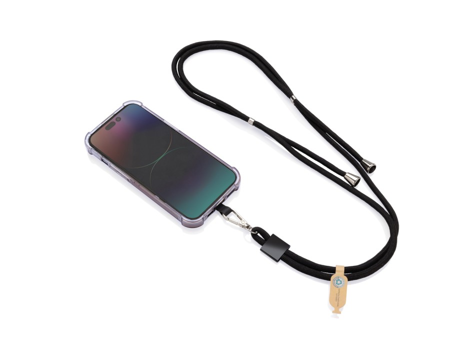 Lanyard regolabile porta telefono CarryLoop in rPET RCS FullGadgets.com