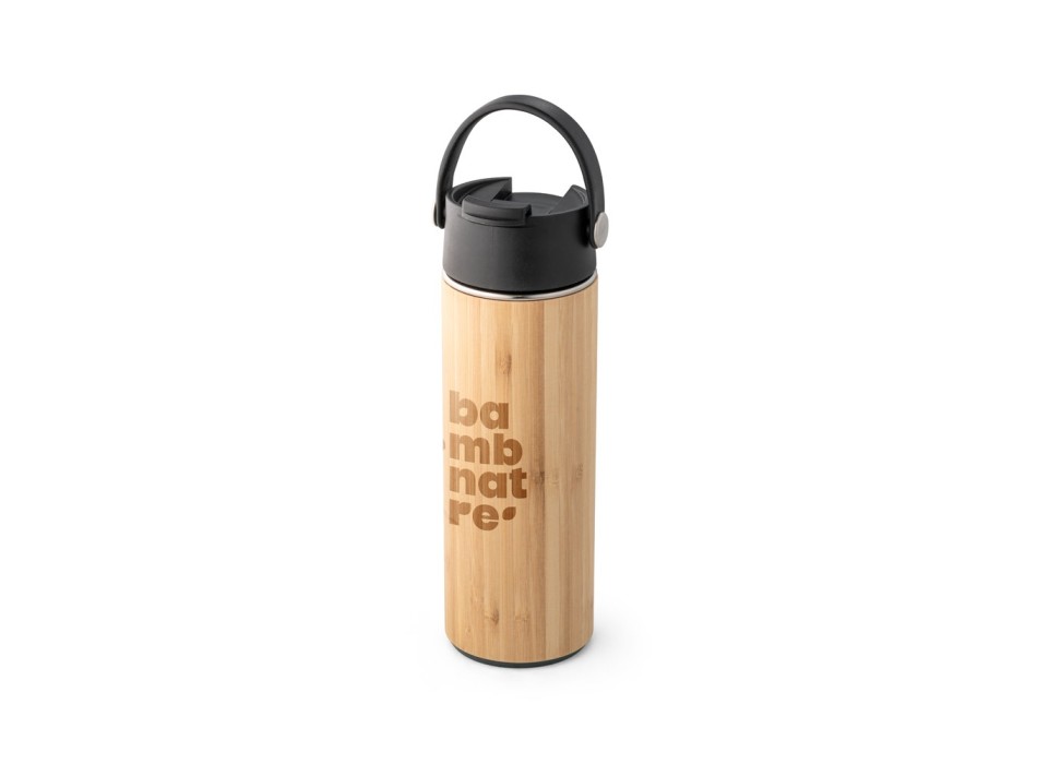 LAVER. Borraccia termica in bambù, PP e acciaio inox 440 mL FullGadgets.com