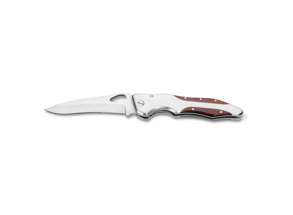 LAWRENCE. Coltello tascabile in acciaio inox e legno FullGadgets.com