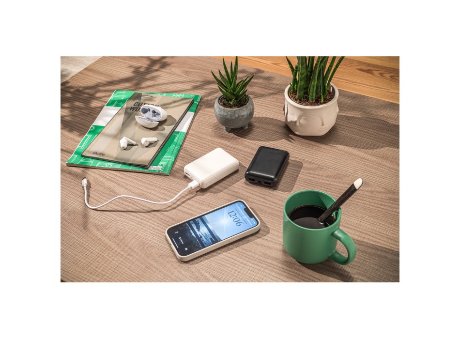 LEAKEY 10. Power bank 10'000 mAh in ABS riciclato (100% rABS) FullGadgets.com