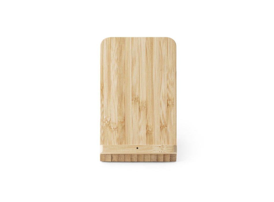 LEAVITT. Supporto per smartphone e porta biro con caricatore wireless veloce da 10W in bambù FullGadgets.com