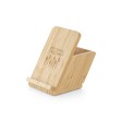 LEAVITT. Supporto per smartphone e porta biro con caricatore wireless veloce da 10W in bambù FullGadgets.com