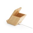 LEAVITT. Supporto per smartphone e porta biro con caricatore wireless veloce da 10W in bambù FullGadgets.com