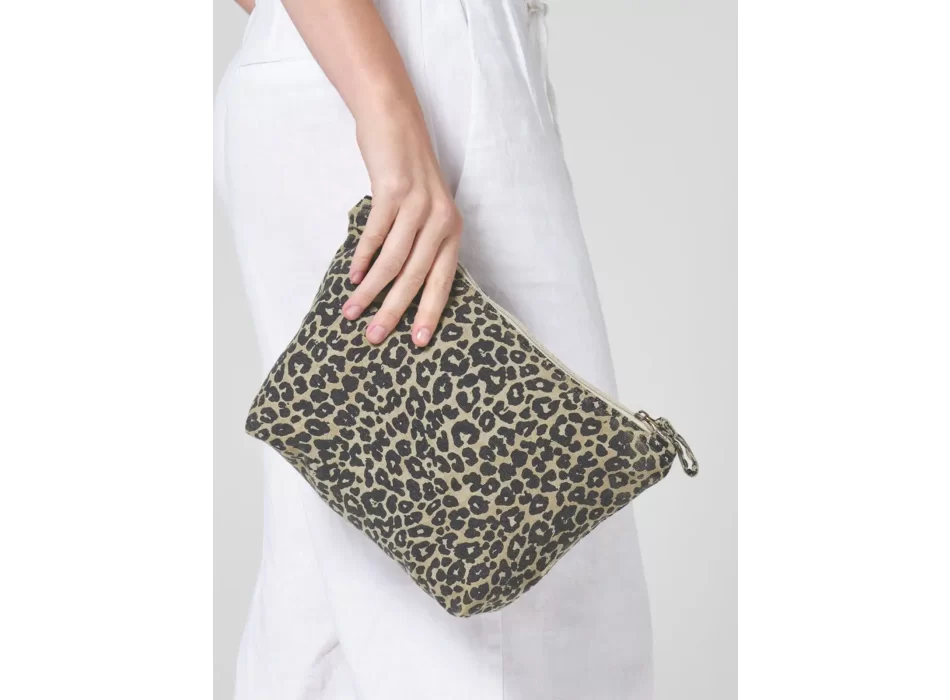 Leopard Print Canvas Accessory Bag FullGadgets.com