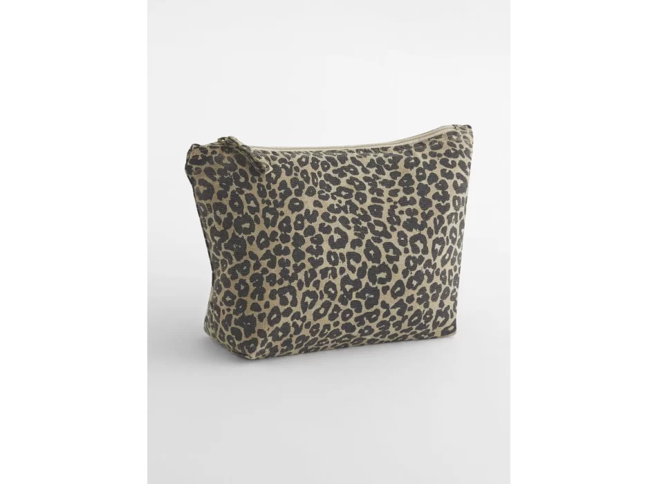Leopard Print Canvas Accessory Bag FullGadgets.com