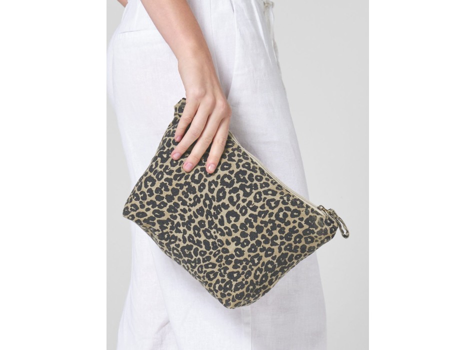 Leopard Print Canvas Accessory Bag FullGadgets.com