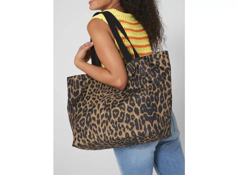Leopard Print Carryall Tote Bag FullGadgets.com