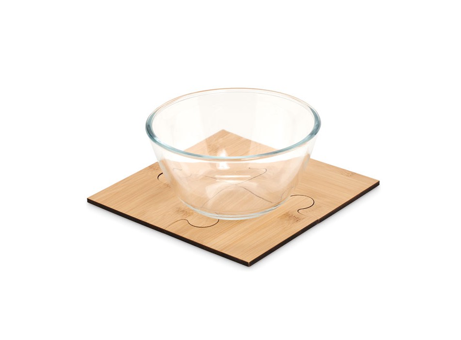 LEPY - Set di 4 sottobicchieri puzzle FullGadgets.com