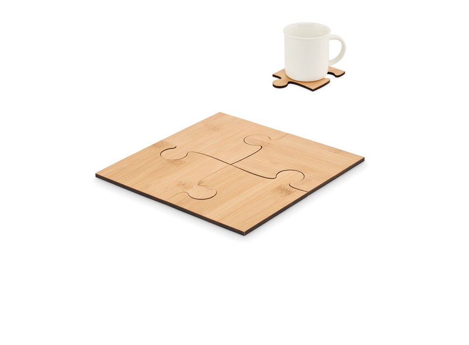 LEPY - Set di 4 sottobicchieri puzzle FullGadgets.com