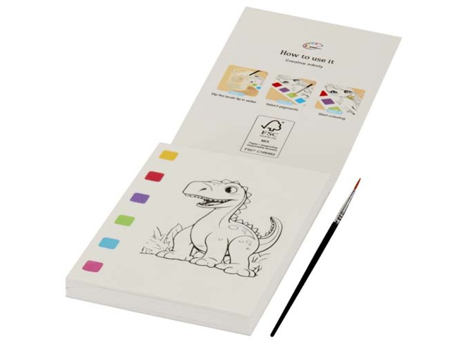 Libro da colorare e set di pennarelli acquerellabili Quell FullGadgets.com
