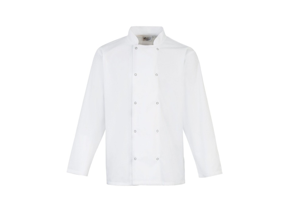 Long Sleeve Press Stud Chef''s Jacket FullGadgets.com