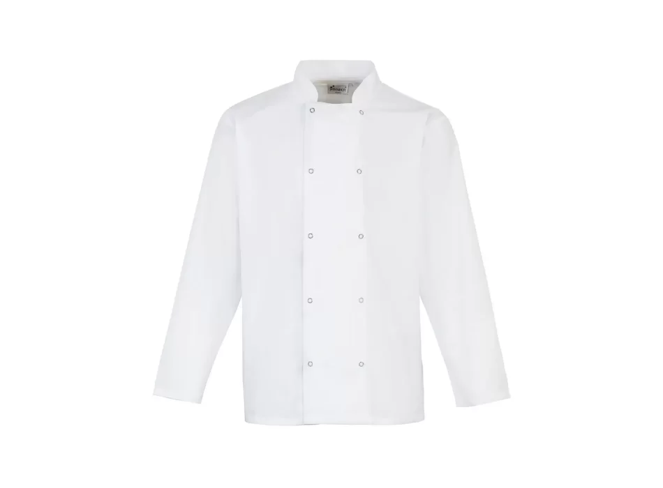 Long Sleeve Press Stud Chef''s Jacket FullGadgets.com