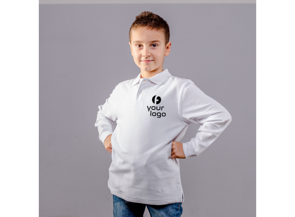 LS kids Polo with cuffs 100%C FullGadgets.com