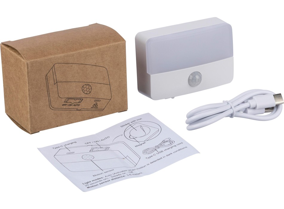 Luce ricaricabile con sensore in ABS Ari FullGadgets.com