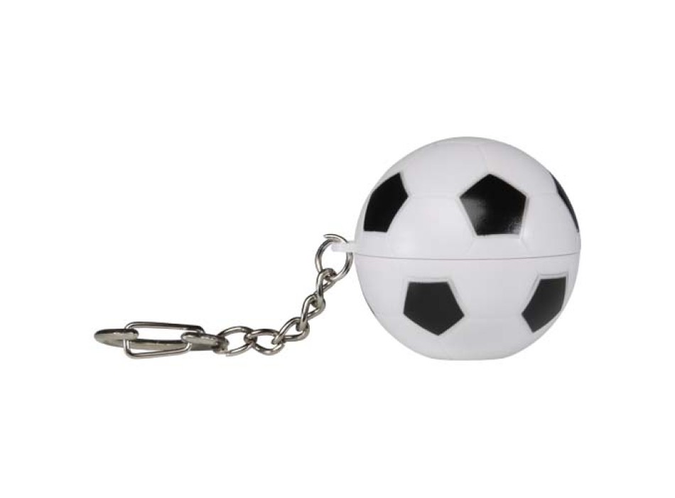 Lucidalabbra alla vaniglia a forma di pallone da calcio con fattore di protezione solare 15 e portachiavi Rami FullGadgets.com