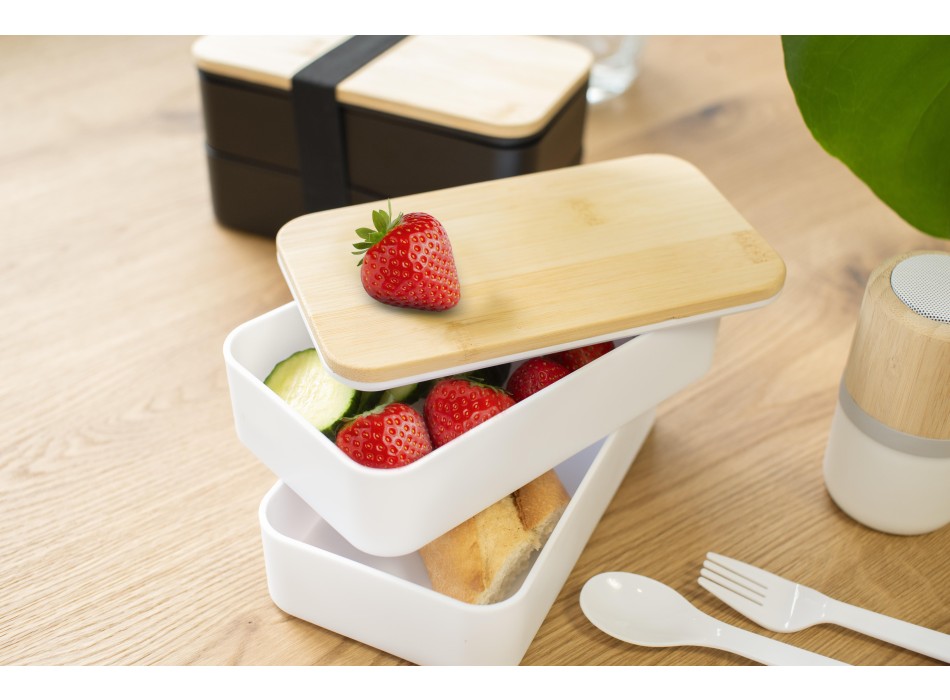Lunch Box con doppio scomparto in PP Maxton FullGadgets.com