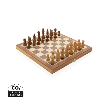 Lussuosa scacchiera pieghevole in legno FullGadgets.com
