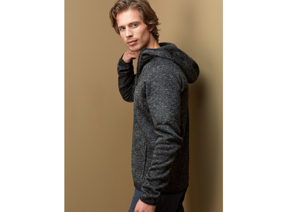 Lux Hooded Knit Fleece Jacket FullGadgets.com