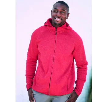 Lux Hooded Knit Fleece Jacket FullGadgets.com