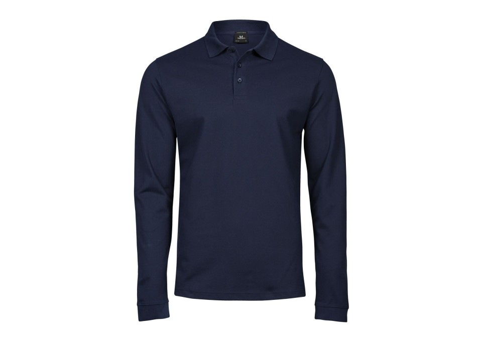 Luxury Stretch Long Sleeve Polo FullGadgets.com