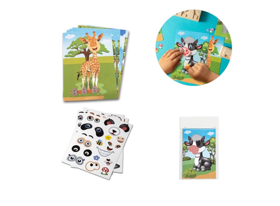 MADAGASCAR. Gioco con adesivi composto da sei fogli FullGadgets.com
