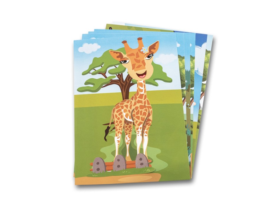 MADAGASCAR. Gioco con adesivi composto da sei fogli FullGadgets.com