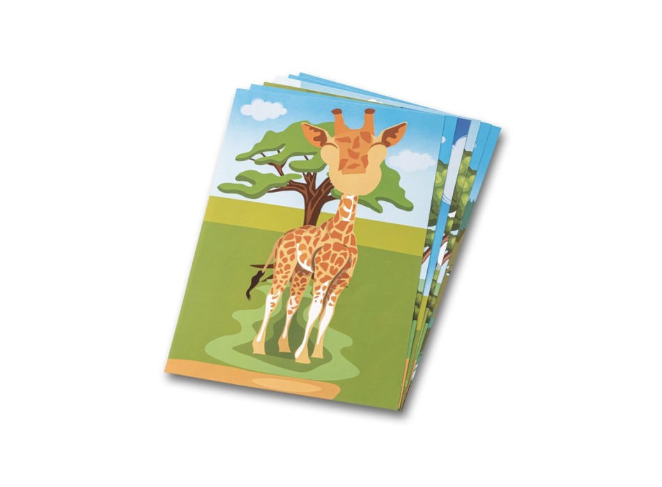 MADAGASCAR. Gioco con adesivi composto da sei fogli FullGadgets.com