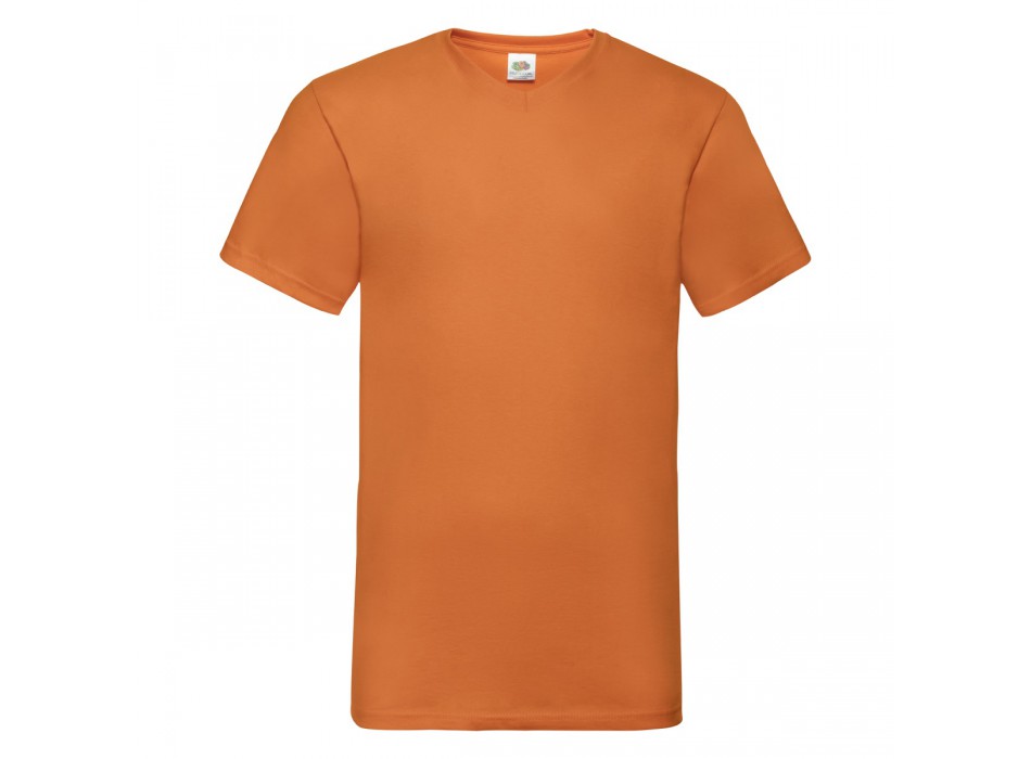 maglietta collo a V arancione  FullGadgets.com