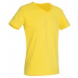 maglietta con scollo a V giallo margherita, maniche corte FullGadgets.com