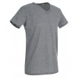 maglietta con scollo a V grigio, maniche corte FullGadgets.com