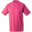 maglietta girocollo manica corta rosa FullGadgets.com