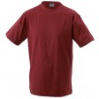 maglietta girocollo manica corta rosso vino FullGadgets.com