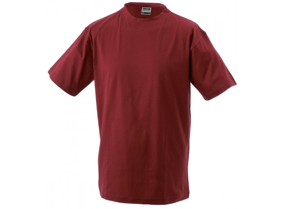 maglietta girocollo manica corta rosso vino FullGadgets.com