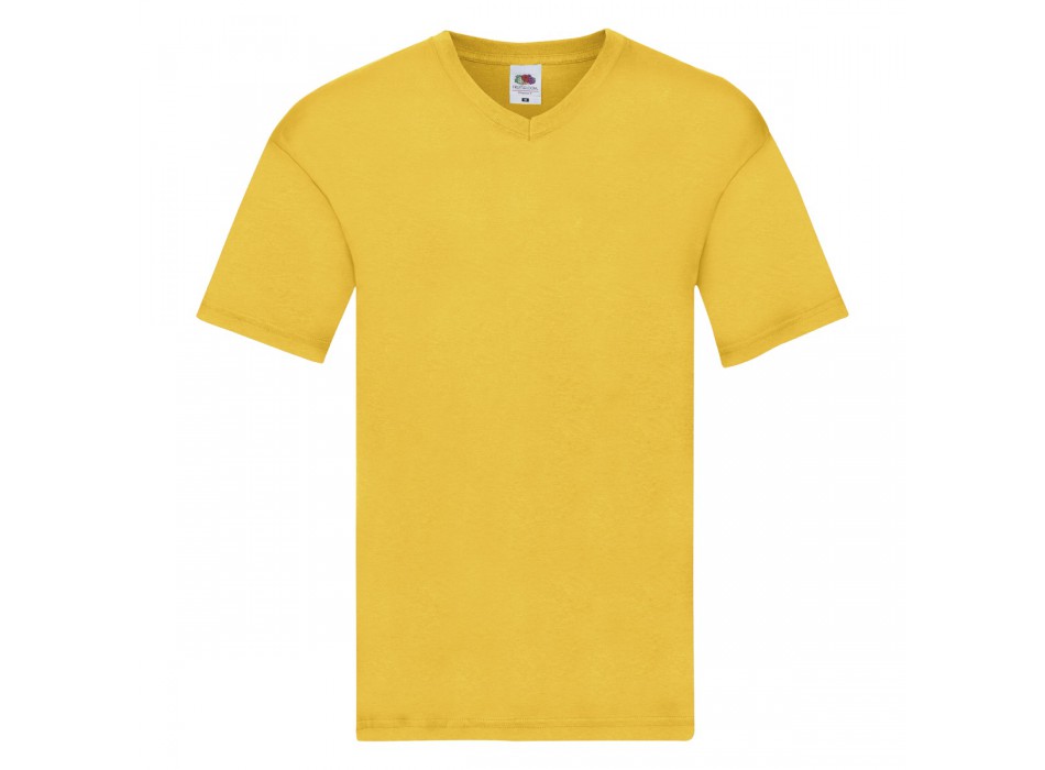 maglietta manica corta, collo a V giallo girasole FullGadgets.com