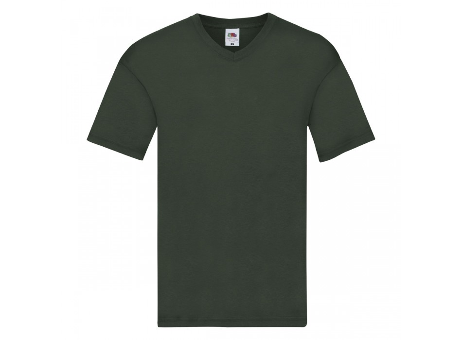 maglietta manica corta, collo a V verde bottiglia FullGadgets.com