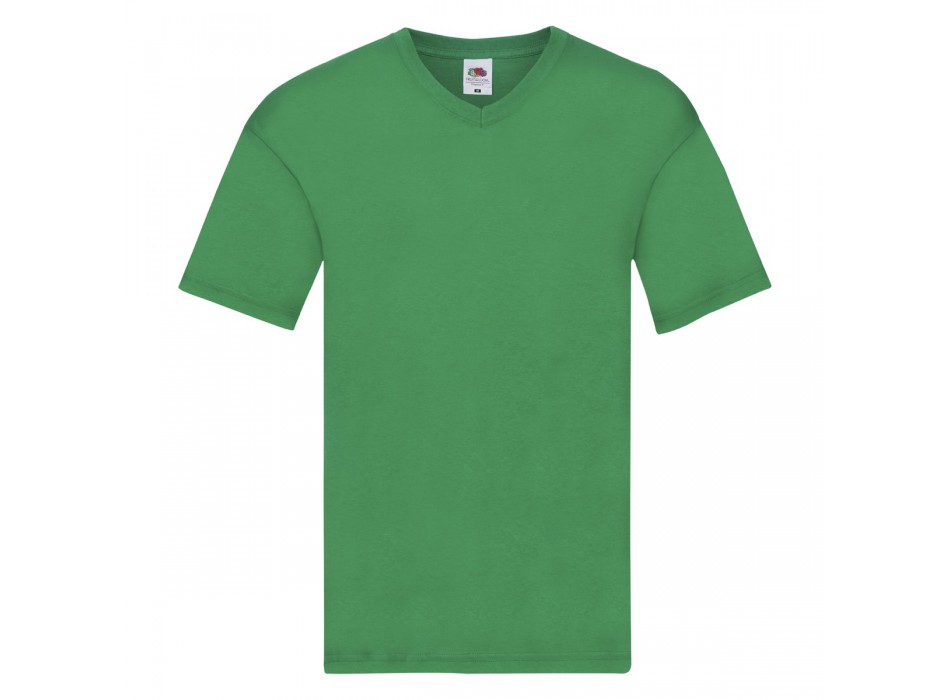 maglietta manica corta, collo a V verde FullGadgets.com