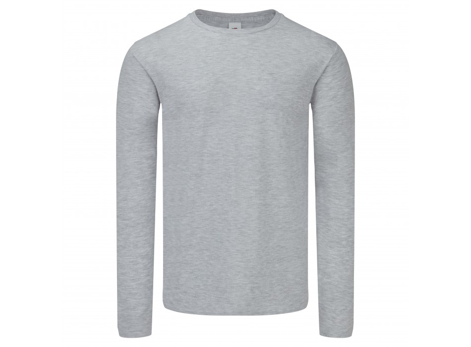 maglietta manica lunga grigio melange FullGadgets.com