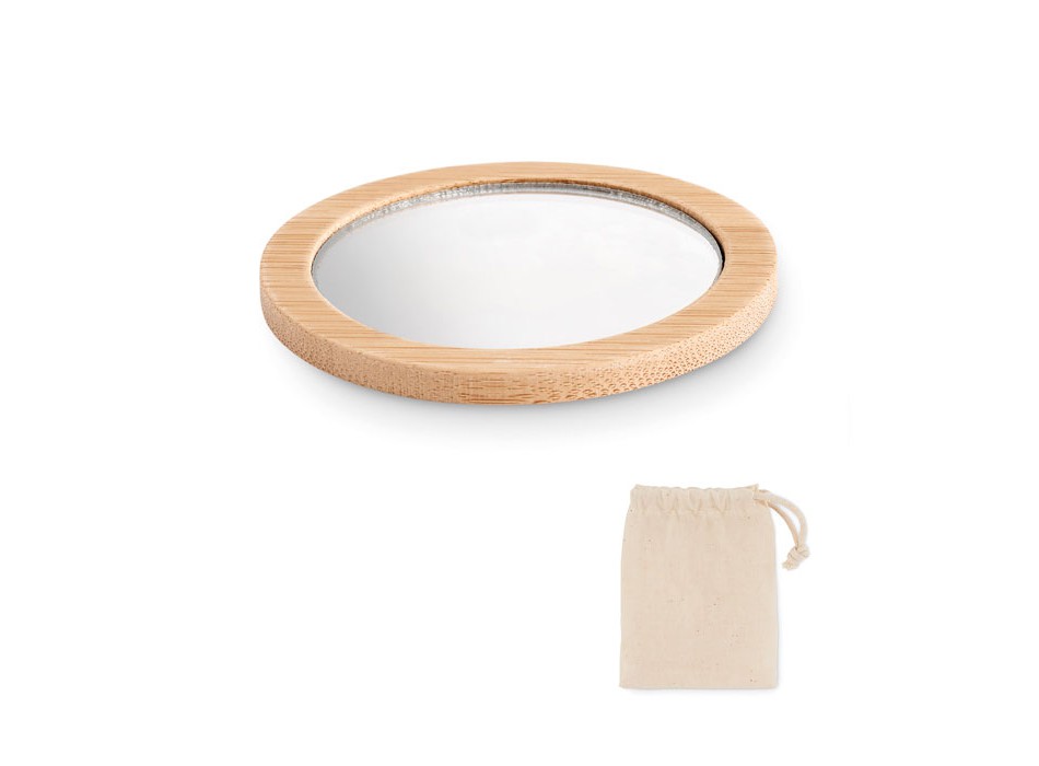MALAY - Specchio da trucco in bamboo FullGadgets.com